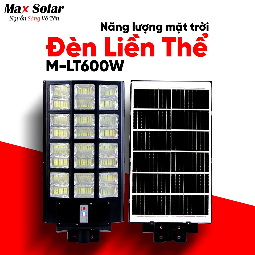 Đèn năng lượng mặt trời liền thể M-LT 600W Maxsolar