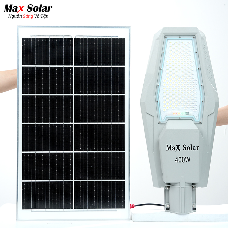 Đèn đường năng lượng mặt trời ngoài trời phi thuyền 400w Maxsolar