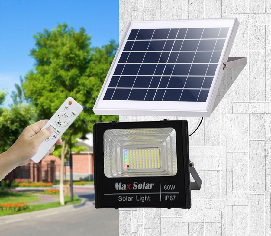 Đèn pha 60W năng lượng mặt trời Maxsolar