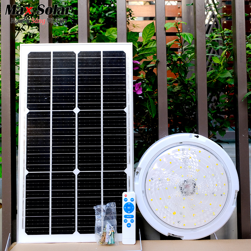 Bộ đèn năng lượng mặt trời ốp trần Maxsolar 300W