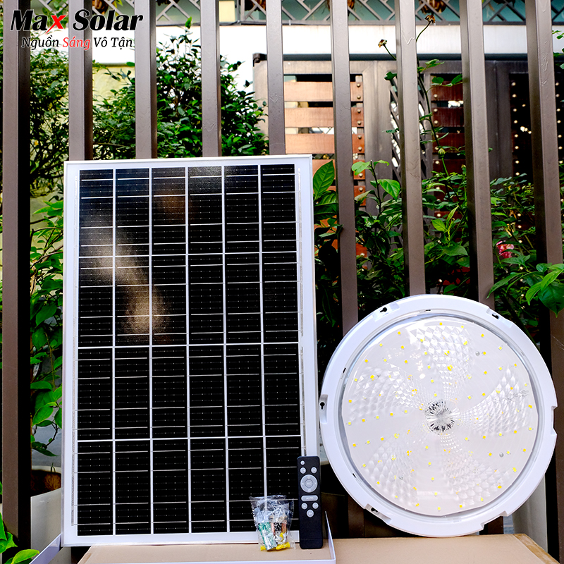 Bộ đèn năng lượng mặt trời ốp trần 1000W Maxsolar
