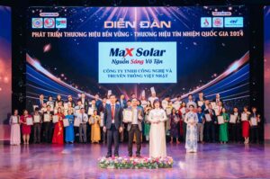 Maxsolar tự hào nhận được thương hiệu phát triển bền vững quốc gia năm 2024