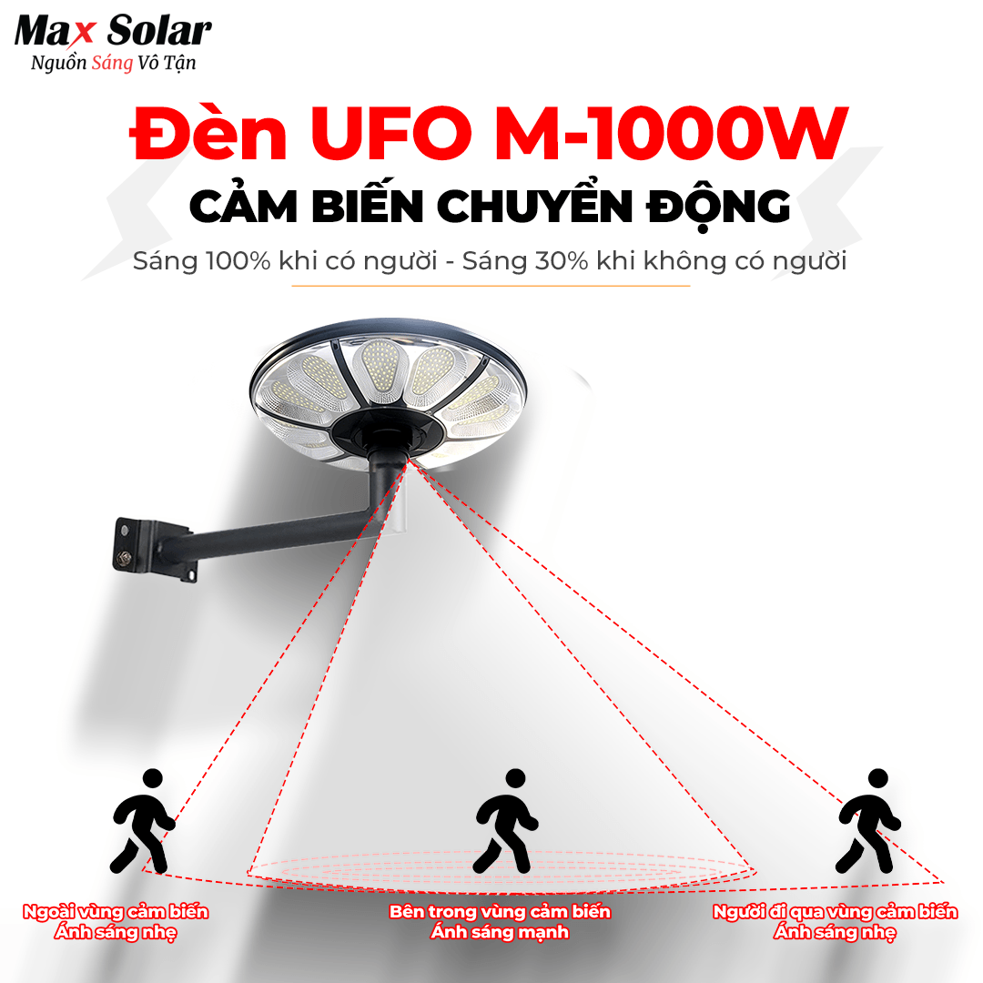 Đèn UFO M-1000W Cảm biến chuyển động thông minh