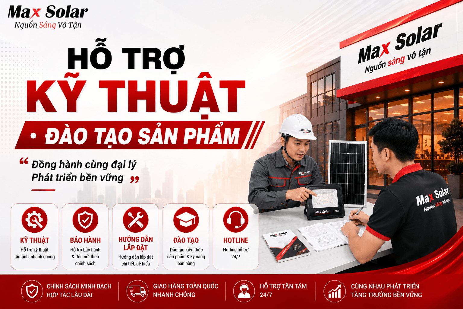 Hỗ trợ kỹ thuật - đào tạo sản phẩm