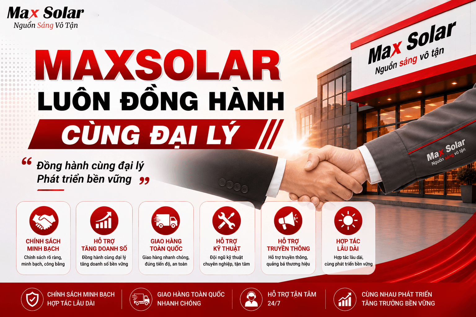 Maxsolar luôn đồng hành cùng đại lý